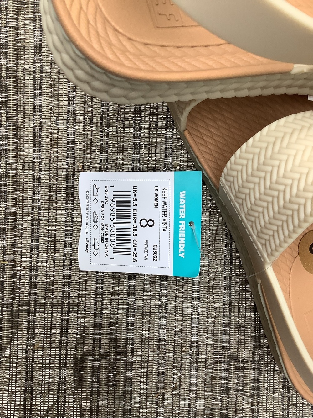 NWT REEF Ridiculously Comfortable Water Vista Friendly Sandals Platform Velcro 8 - Picture 6 of 8